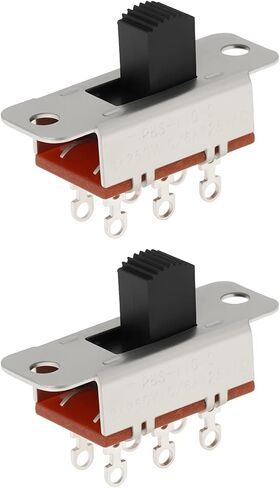 eMagTech 2Pcs 6Pin Slide Switch 8mm 2-Position Instrument Switch PBS-110-C 3A/250V Compatible with Jazzmaster 22.5x9x13.3mm in Kuwait