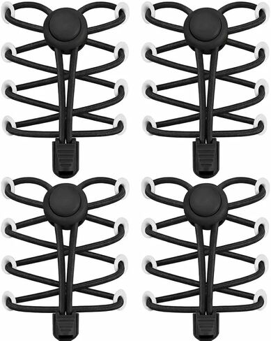 Tieless Elastic Shoe Laces with Plastic Lock, No Tie Shoelaces for Sneakers, Running, Walking, Sports, Travel in Saudi Arabia