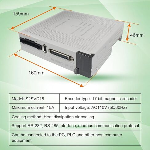 RATTMMOTOR YPMC-400W 110V Servo Motor Kit with Servo Motor Driver CNC Controller Kit for CNC Engraver Milling Machine/Robot (With Brake) in Kuwait