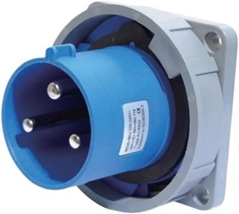 Industrial Plug Male and Female Waterproof Socket Connector 63A125A Three Proof Appliance Reverse Plug 3-core 5-core(4-core125aconcealeddevicereverseplug(6442)) in Kuwait