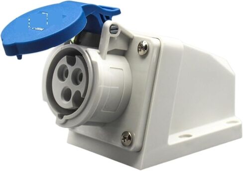 Non Explosion Proof Industrial Plug 3-Hole 5-core Waterproof Aviation Socket 16A32A Male and Female Docking Connector(4-core32Aconcealedsocket) in Kuwait