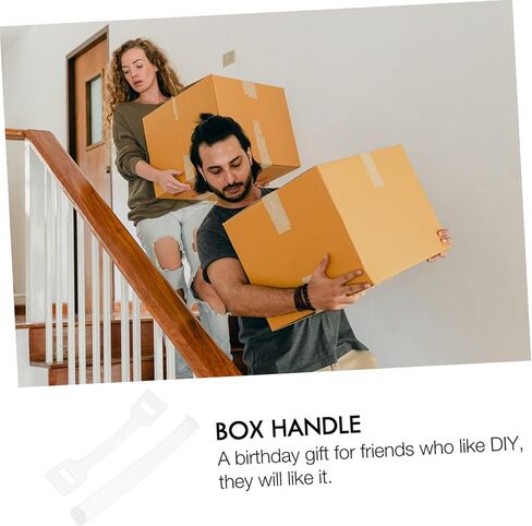 SOLUSTRE 100set DIY Plastic Lifting Handles for Cardboard Boxes Grab Handle for for Moving and Boxes in Kuwait
