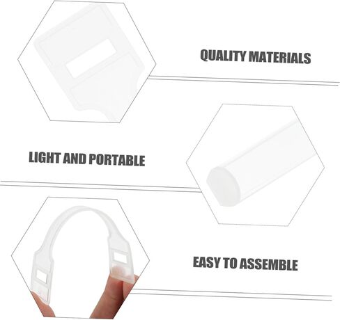 SOLUSTRE 100set DIY Plastic Lifting Handles for Cardboard Boxes Grab Handle for for Moving and Boxes in Kuwait