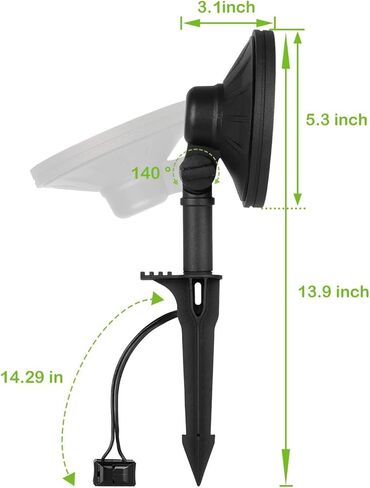 hykolity الجهد المنخفض LED المناظر الطبيعية الجدار غسل الضوء، 7.4W 430LM 12V-15V السلكية أضواء LED في الهواء الطلق، 50 واط أضواء المناظر الطبيعية يعادل لبناء شجرة، الألومنيوم المصبوب، 4 حزمة in Kuwait