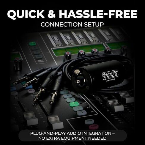 SoundTools CAT Tails TRS - محول 4 قنوات ذكر 1/4 بوصة إلى RJ45 - صوت تناظري عبر CAT5e/6/7 - موصلات نيوتريك - كابل درجة موغامي AES3 - غطاء ألومنيوم متين للمسرح والاستوديو والصوت الحي in Kuwait