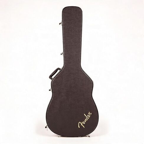 Fender Flat-Top Dreadnought Acoustic Guitar Hardshell Case with Plush Interior and Carry Handle in Kuwait