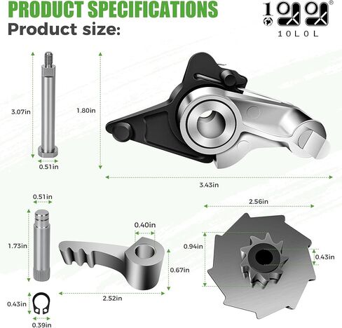 10L0L Club Car Park Brake Release and Parking Gear Repair Kit, Suitable for 2009 up Precedent and 2018 UP Tempo (2nd Generation) G&E Golf Cart, OEM#103777601 in Kuwait