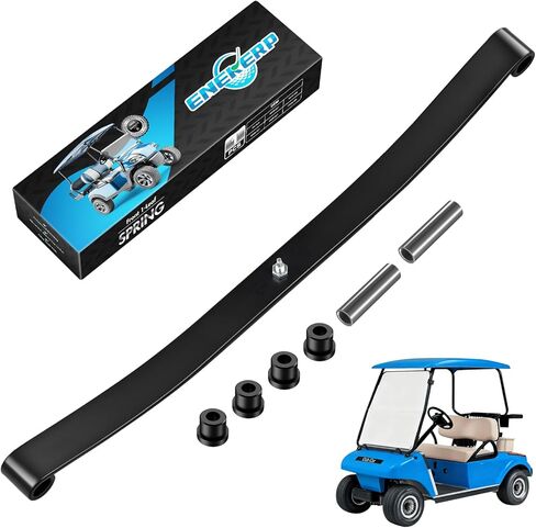 Golf Cart Front 1-Leaf Spring for Club Car DS 1981-Up, Heavy Duty Golf Cart Front Suspension Spring Include Bushings and Sleeves, OEM# 1012030 1015108 103628801, Enhanced Load Support, Smoother Ride in Kuwait