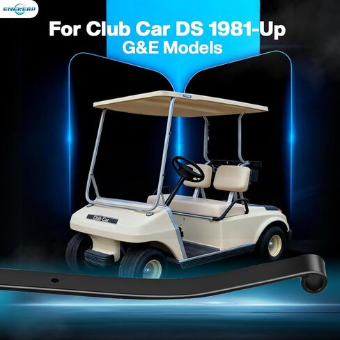 Golf Cart Front 1-Leaf Spring for Club Car DS 1981-Up, Heavy Duty Golf Cart Front Suspension Spring Include Bushings and Sleeves, OEM# 1012030 1015108 103628801, Enhanced Load Support, Smoother Ride in Kuwait