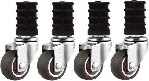 4 pieces/lot casters 1.5 inches 19/22/25 furniture square tube wheel gimbal stainless steel silent brake caster trolley (Color : 25-A, Size : 1.5 Inch) in Saudi Arabia