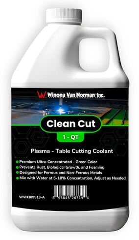 Clean Cut | Plasma-Table Cutting Coolant | Premium Ultra-Concentrated | Green Color (1 Gallon) in Saudi Arabia
