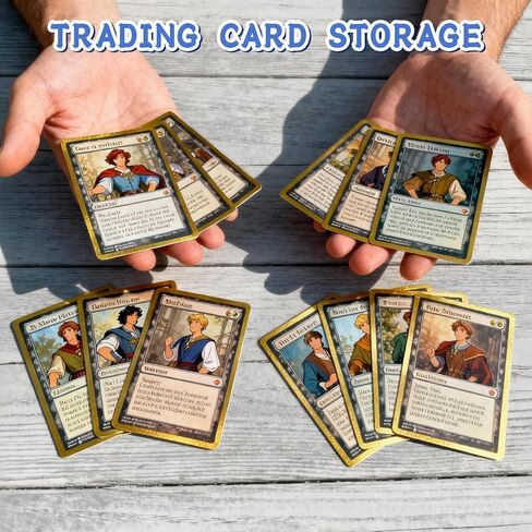 EXYGLO Trading Card Storage Box 25 Pack 340 Count 20pt with Dividers, 7.1x3.8x2.9 Inch Full White Cardboard Card Boxes for TCG/MTG/Sport Cards, Fit 3.6x2.6 Sleeves Shipping or Storing in Kuwait