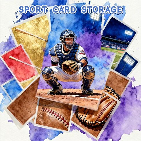 EXYGLO Trading Card Storage Box 25 Pack 340 Count 20pt with Dividers, 7.1x3.8x2.9 Inch Full White Cardboard Card Boxes for TCG/MTG/Sport Cards, Fit 3.6x2.6 Sleeves Shipping or Storing in Kuwait