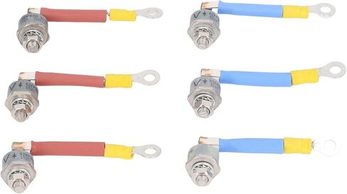 مجموعة الثنائيات 82PFR80 عالية الطاقة 80A وحدة استبدال الثنائيات المعدل للمولدات مادة الحديد 3 محطات إيجابية 3 سلبية in Kuwait