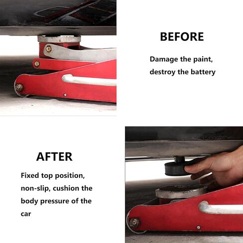 TAUTO Tesla Lifting Jack Pad for Model 3/Y/S/X (2016–2025), 4 Pucks with Storage Case, Durable Rubber Protects Battery & Chassis During Lifts in Kuwait