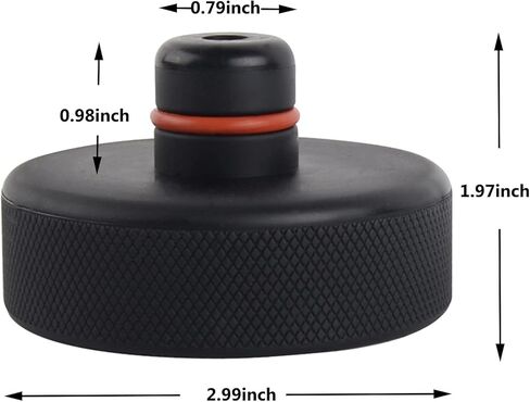 TAUTO Tesla Lifting Jack Pad for Model 3/Y/S/X (2016–2025), 4 Pucks with Storage Case, Durable Rubber Protects Battery & Chassis During Lifts in Kuwait