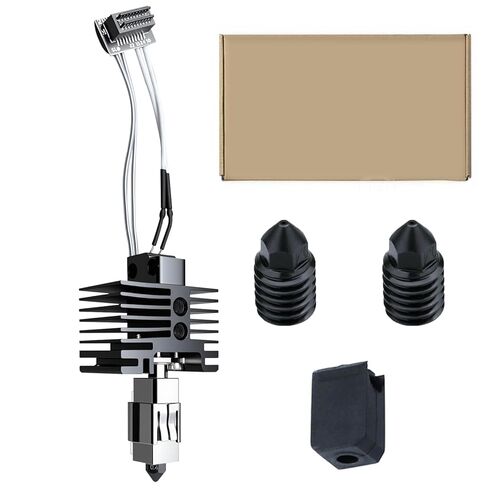 مجموعة Bamboo Lab P1P، P1S Hotend للطابعة ثلاثية الأبعاد من سلسلة P1، مجموعة كاملة من الفولاذ المقوى مع الثرمستور، سخان سيراميك، فوهة 0.4 مم، تتضمن فوهتين بديلتين من الفولاذ المقوى. in Kuwait