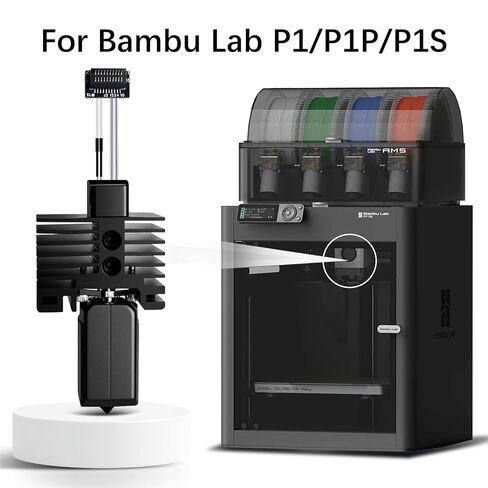 مجموعة Bamboo Lab P1P، P1S Hotend للطابعة ثلاثية الأبعاد من سلسلة P1، مجموعة كاملة من الفولاذ المقوى مع الثرمستور، سخان سيراميك، فوهة 0.4 مم، تتضمن فوهتين بديلتين من الفولاذ المقوى. in Kuwait
