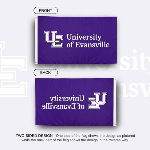 Desert Cactus University of Evansville UE Flag - 3 x 5 Feet Aces Banner, Indoor/Outdoor Durable Fabric, 100% Polyester Design (Style 1) in Kuwait