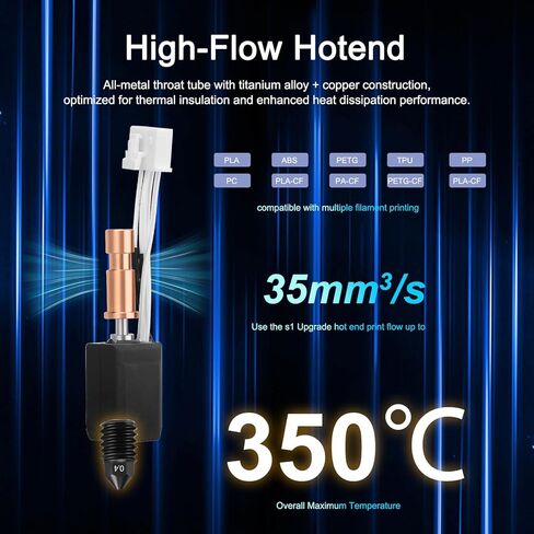 24 فولت 48 واط تسخين سريع 300 درجة مئوية S1c Hotend ترقية جديدة من السيراميك Hotend 0.4 مللي متر تصلب لـ Kobra S1 Hotend لطابعة Kobra S1 Combo Head S1C ثلاثية الأبعاد in Kuwait