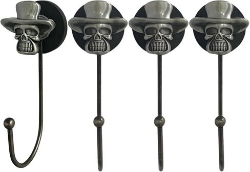 4pcs Skull Magnetic Hook,Magnetic Hooks Heavy Duty for Classroom Beach Vacation Kitchen Grills Home (White) in Saudi Arabia