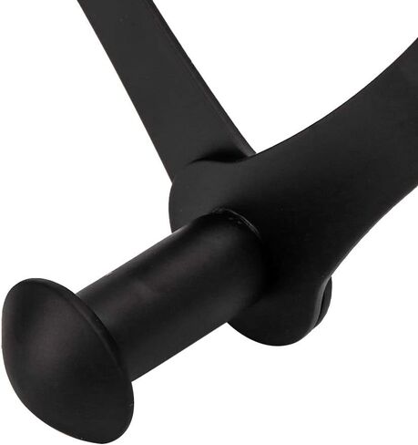 Stainless Steel Telescopic Folding Door Hooks Over the Door Hanger Rack for Living Room Bedroom (6 Hooks Black [no Need to Punch Holes]) in Kuwait