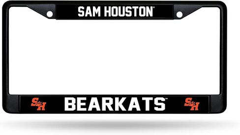 إطار من الكروم الأسود القياسي من Rico Industries NCAA Sam Houston State Bearkats مع إدراج ملصق مقاس 12 بوصة × 6 بوصة ملحقات السيارة/الشاحنة in Kuwait