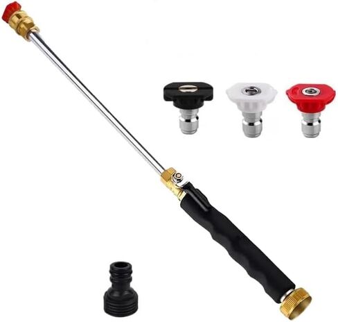 Sakerplus Professional Three-Nozzle Power-Boosting Garden Hose High-Pressure Washer Wand, Garden Hose Nozzle High-Pressure Washer for Patio, Outdoor Garden in Saudi Arabia