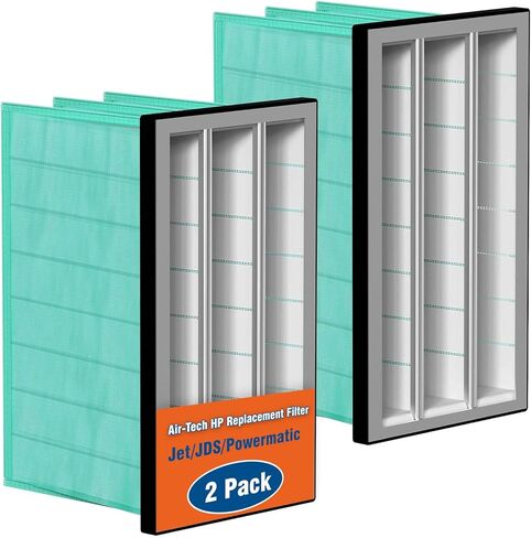 24x12x12 MERV 14 Air Filter Replacement - Synthetic Pocket - Compatible with Jet AFS-1000B/C, Powermatic 1791082, JET 708733 & More - 2 Pack in Kuwait