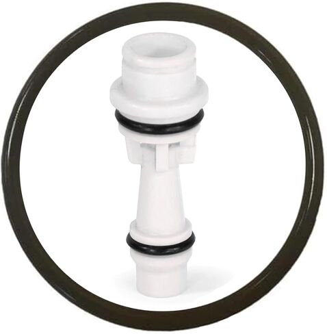 Clack Injector - V3010# 1E - White - Includes Injector Cap O-ring Seal, Part V3152 - Authentic OEM Parts - Soft Water Supply Product Bundle in Kuwait
