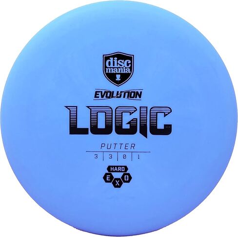 Discmania Evolution Exo Hard Logic Disc Golf Putter (Colors May Vary) 173-176 - Low Profile Disc Golf Putter and Approach Disc in Kuwait