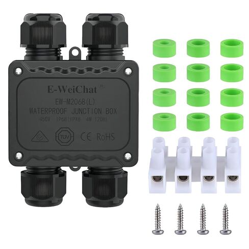 Outdoor Waterproof Junction Box Plastic，Outdoor Cable Electrical Box Waterproof ，Open Splice Underground Electrical Junction Water Proof Box，2 Way Wire Range 5-12mm Trailer Junction Box in Kuwait