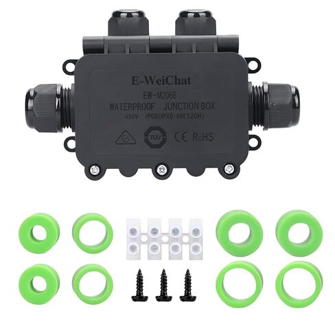 Outdoor Waterproof Junction Box Plastic，Outdoor Cable Electrical Box Waterproof ，Open Splice Underground Electrical Junction Water Proof Box，2 Way Wire Range 5-12mm Trailer Junction Box in Saudi Arabia