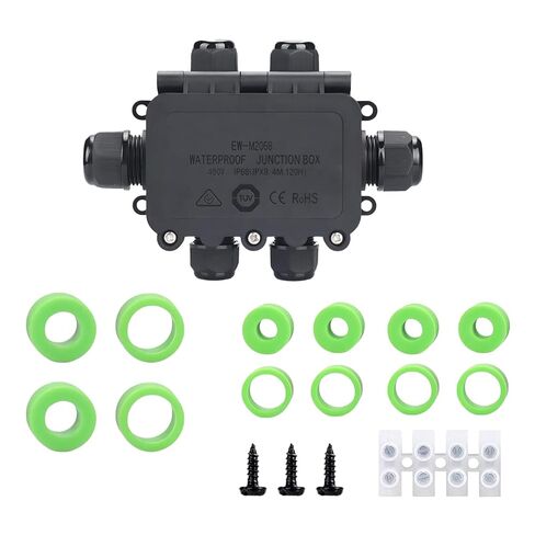 Outdoor Waterproof Junction Box Plastic，Outdoor Cable Electrical Box Waterproof ，Open Splice Underground Electrical Junction Water Proof Box，2 Way Wire Range 5-12mm Trailer Junction Box in Saudi Arabia