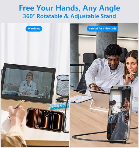 240W USB C to USB C Cable 2-Pack 5FT with Desktop Stand, 90 Degree Right Angle Braided Fast Charging Type C Cord for iPhone 17/16/15, MacBook Pro/Air M4, Galaxy S25/S24, iPad Pro, Switch in Saudi Arabia