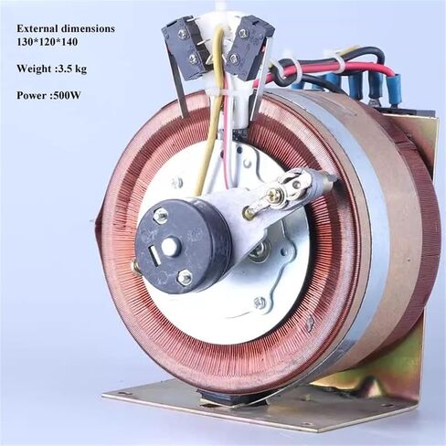 منظم الجهد الكهربائي 220 فولت محول ذاتي الاتصال على مرحلة واحدة TBB-500W مصدر كهرباء بتيار ترددي 0-250 فولت محول قابل للتعديل in Saudi Arabia