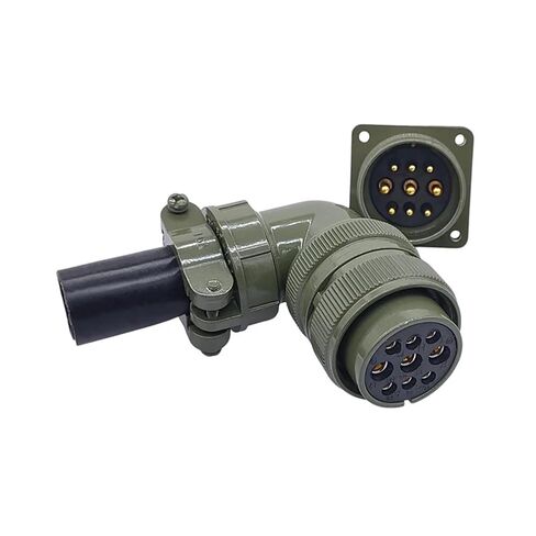 موصل عسكري 5015 MIL-C 24-5 24-10 24-11 مقبس موصلات دائرية MS3102A MS3106A MS3108A 1 قطعة (التوصيل 3106 24-11P) in Kuwait