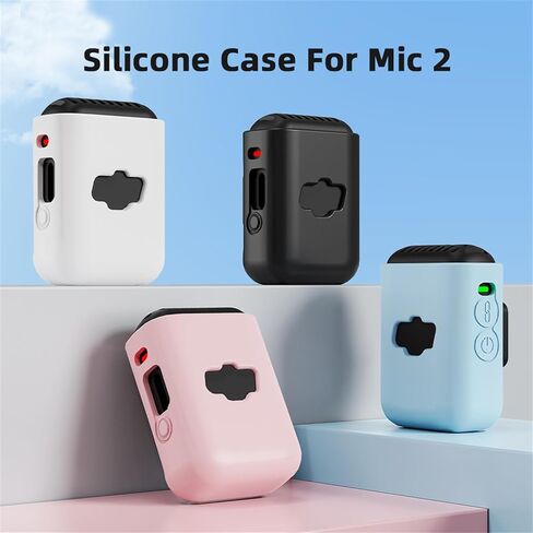 حافظة FlySimple من السيليكون لجيب DJI OSMO 3 ميكروفون 2 ميكروفون لاسلكي 2 حافظة جهاز إرسال TX غطاء حماية ناعم Mic2 ملحقات (قطعتان) in Kuwait