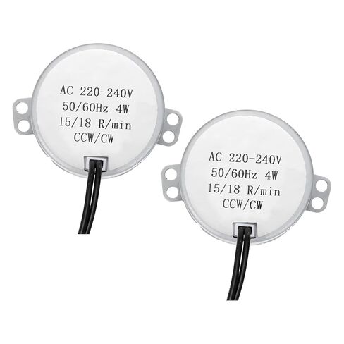 MECCANIXITY محرك متزامن AC 12V محرك كهربائي 5-6RPM 50-60HZ CCW/CW 4W فتحة متقاطعة عمود ذكر منخفض الاستهلاك، محركات منخفضة الضوضاء للحرف اليدوية وسخان المروحة الكهربائية، قطعتان in Kuwait