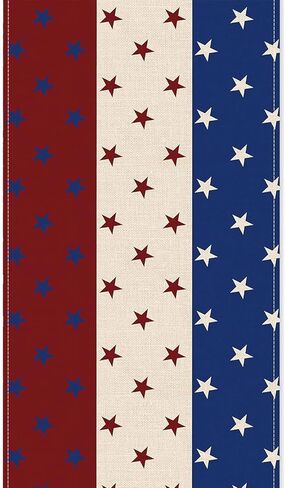 Patriotic Table Runner 4th of July Decor & Memorial Day Decor in Red White and Blue American Flag Design Independence Day Table Runner for Kitchen, Dining, Home Party in Kuwait