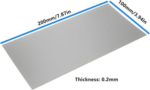 2 قطعة 304 الفولاذ المقاوم للصدأ لوحة مسطحة لوح فولاذي 200x100x0.2 مللي متر لقطع الورق in Kuwait