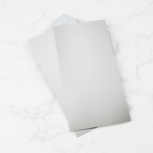 2 قطعة 304 الفولاذ المقاوم للصدأ لوحة مسطحة لوح فولاذي 200x100x0.2 مللي متر لقطع الورق in Kuwait