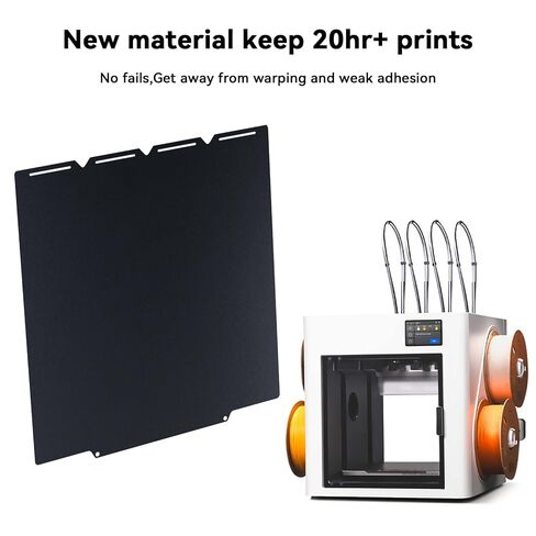 FYSETC Replacement Build Plate for Snapmaker: Upgraded U1 10.6 in Conweb Cool Bed Twins Texture PEI Sheet Special for Filament PLA Keep Printing 720H Saving Energy 42kwh - 270mm Black in Kuwait