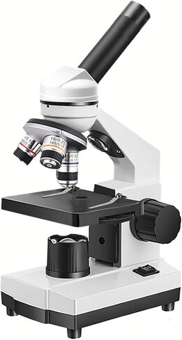 Adult and Student Compound Microscope - 40X-2000X High-Power Biological Microscope, with Dual LED Lighting, Suitable for School Laboratories and Home Education in Kuwait