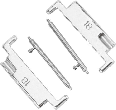 Brrnoo 18-22mm Metal Watch Band Adapter, Premium Connector Set for Smartwatches, Original Design, Easy to Install, with 2 Spring Bars, Universal Fit for Watch Bands in Saudi Arabia