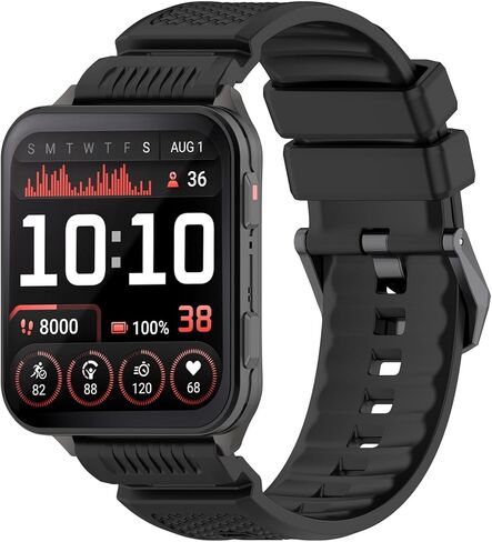 MOTONG متوافق مع حزام بديل Garmin Venu X1 - حزام معصم من السيليكون البديل متوافق مع Garmin Venu X1 (أسود) in Kuwait