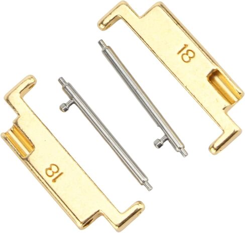 Brrnoo 18-22mm Metal Watch Band Adapter, Premium Connector Set for Smartwatches, Original Design, Easy to Install, with 2 Spring Bars, Universal Fit for Watch Bands in Saudi Arabia