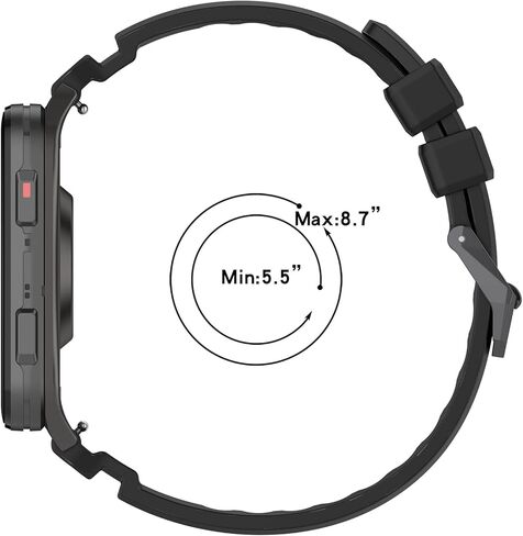 MOTONG متوافق مع حزام بديل Garmin Venu X1 - حزام معصم من السيليكون البديل متوافق مع Garmin Venu X1 (أسود) in Kuwait