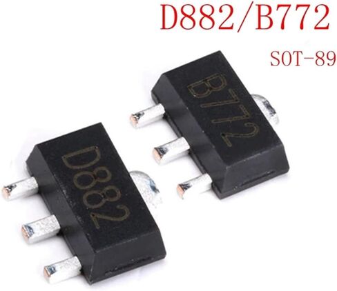 2SB772 2SD882 SOT-89 B772 SMD SOT89 D882 ترانزستور الطاقة 20 قطعة (D882) in Kuwait