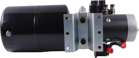 Solarhome 12V DC Double Acting Hydraulic Power Unit 8 Quart Steel Tank 3kW 1.8GPM 2900PSI SAE 8 Compatible with Dump Trailer Car Lifting in Kuwait